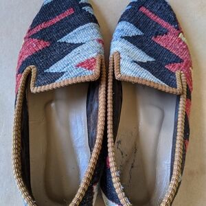 Men kilim loafers size 43, US 10